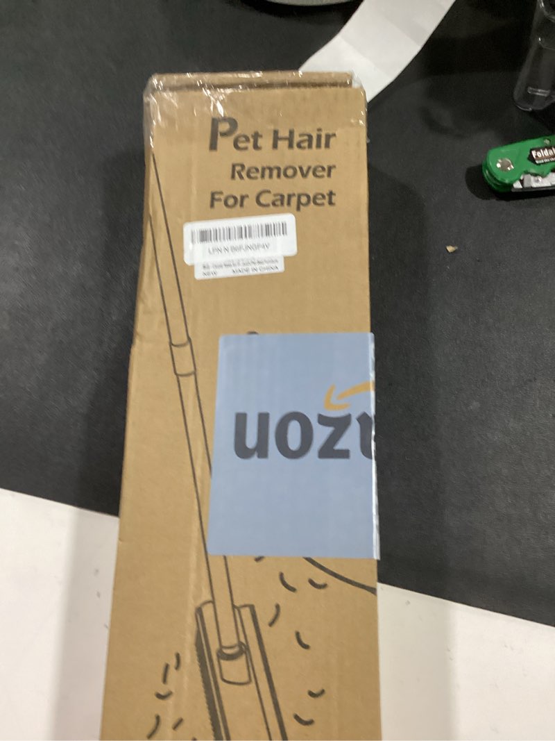 Condition photo showing Good Condition for carpet rake for pet hair removal (3 pack),dog cat fur remover rubber broom,carpet rake - 60" long handle lint shaver cleaner tools,scraper brush for carpet,rug,car mat,couch,pet bed,furniture pro combo