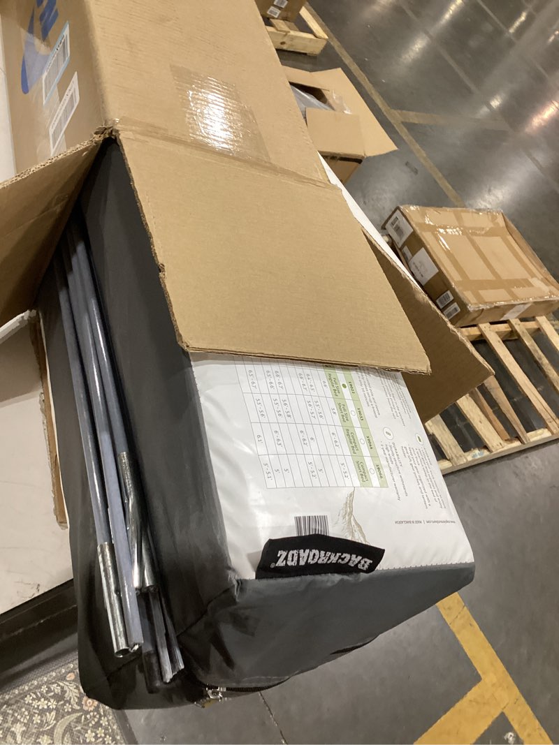 Condition photo showing Good Condition for napier backroadz truck tent | pickup truck bed camping tent | rainfly for water protection | sturdy and spacious 2-person truck tent | easy 10-minute setup | gray/green grey/green full size regular bed (6.4'-6.7')