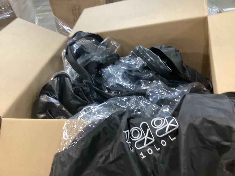 Condition photo showing As Is for Golf Cart Enclosure Rain Cover 2&4Passenger, EZGO TXT RXV/Club Car Ds&Precedent and Yamaha, 600D Rain Cover Waterproof Windproof Snowproof and All-Weather Protection Fit for Tempo Onward 4 Passenger Extended Roof