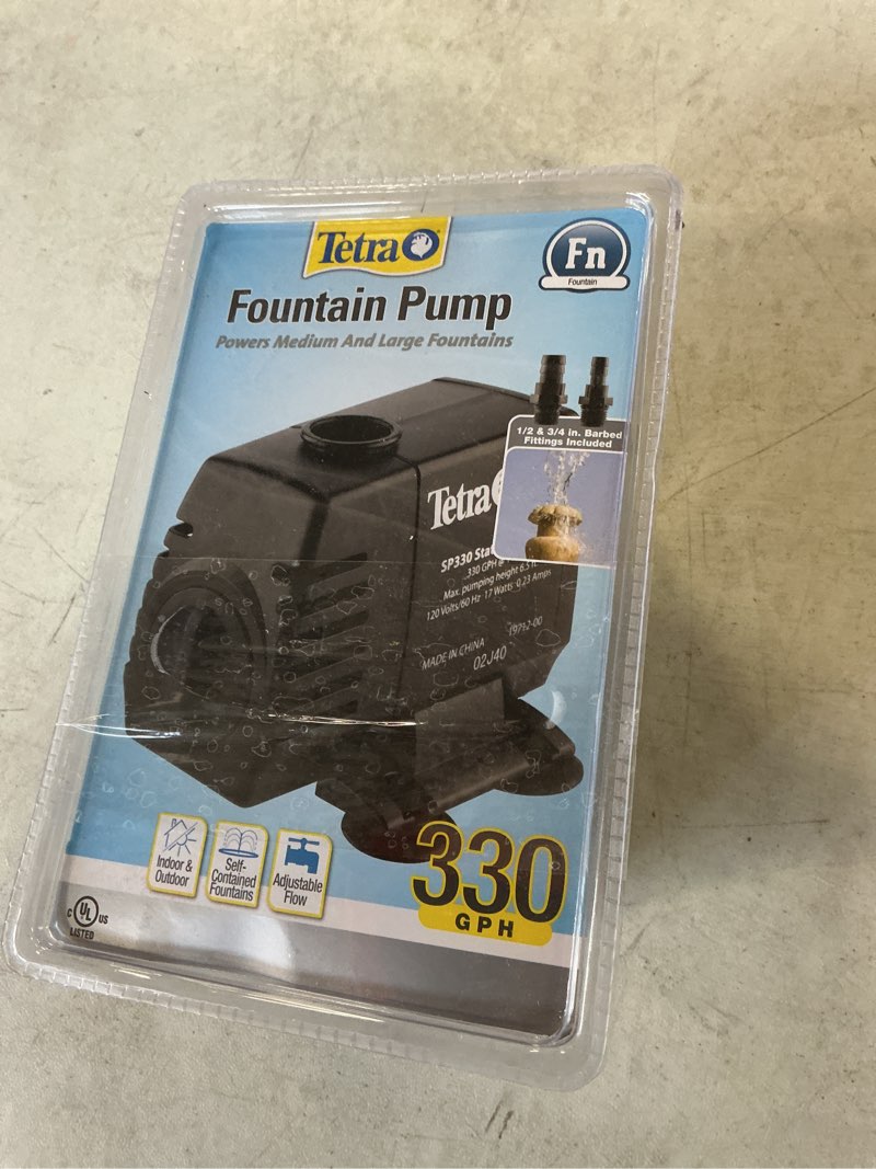 Condition photo showing New/Like New for Tetra Pond Statuary Pump 330 GPH