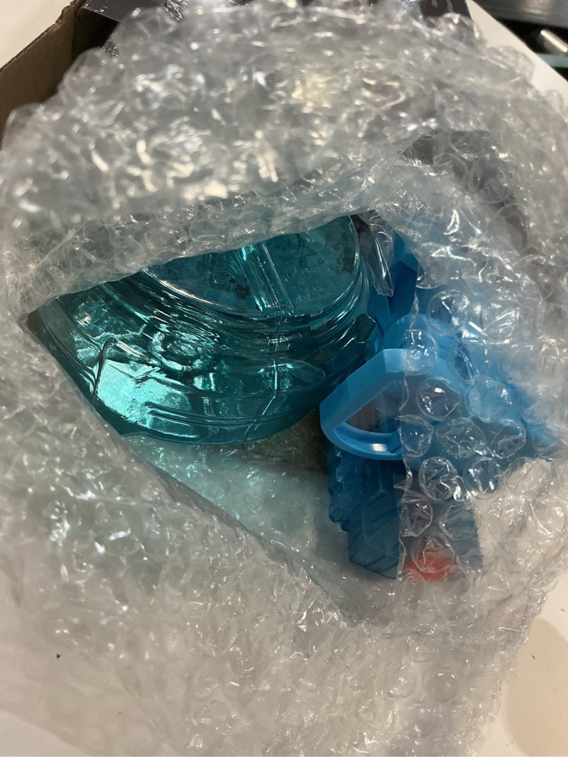 Condition photo showing Good Condition for super electric water gun, powerful 425cc high capacity automatic squirt guns up to 32 ft range for swimming pool party beach outdoor activity transparent blue