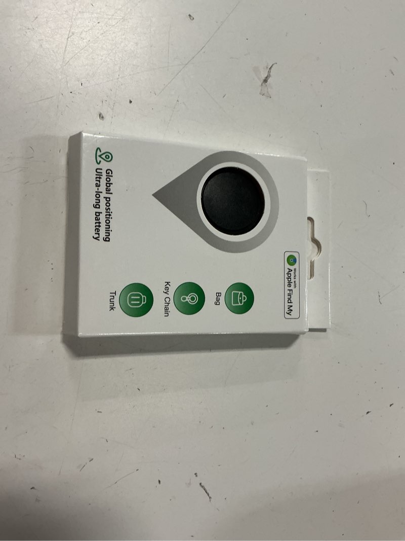 Condition photo showing New/Like New for mini gps tracker for vehicles,tracking devices for cars hidden portable gps tracker for cars splashproof available for ios find my (ios only), no monthly fee subscription no sim card required - black