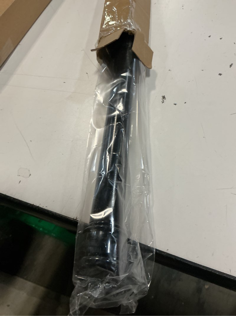 Condition photo showing Good Condition for no sectional assembly shower curtain rod 56-104 inch, 1" diameter spring long adjustable tension curtain rods for bathroom windows closet no drilling no rust, black black 56-104inch, no assembly