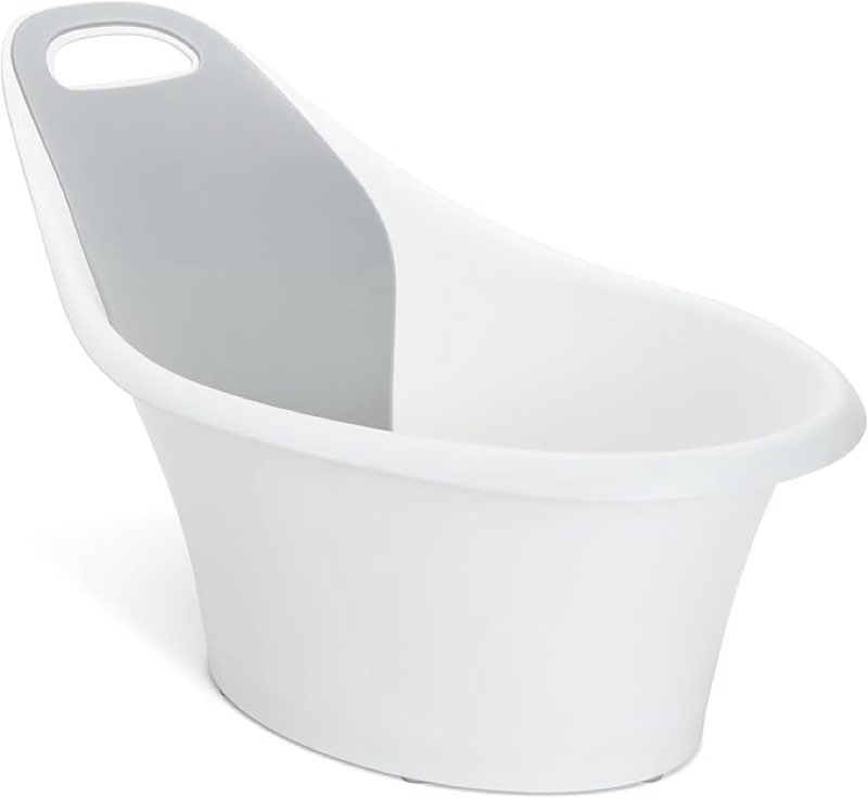Munchkin® Sit & Soak™ Baby Bath Tub, 0-12 Months, White, 25 x 16.25 x 15 Inch