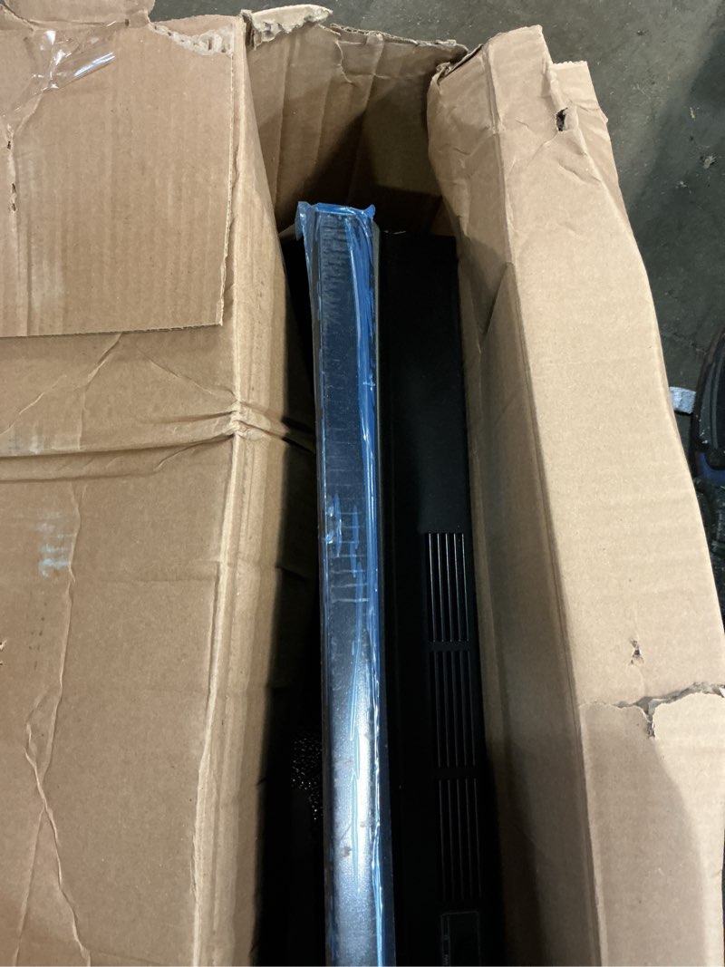 Condition photo showing As Is for broan 30-in ductless recirculating black under cabinet range hood with charcoal filter