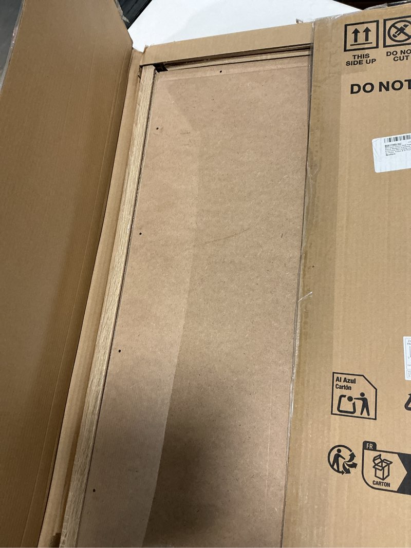 Condition photo showing As Is for MCS Studio Gallery 20x30 Poster Frame Natural Woodgrain Engineered Wood, Vertical & Horizontal Wall Hanging Large Picture Frame for Photos, Posters & Art Prints (1-Pack) 1-Pack Natural Woodgrain 20x30