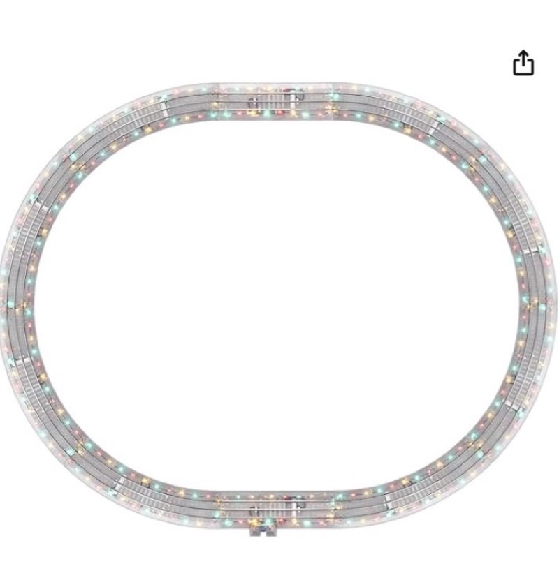 Lionel Lighted FasTrack Electric O Gauge, Illuminated 40"x50" Oval Track Pack