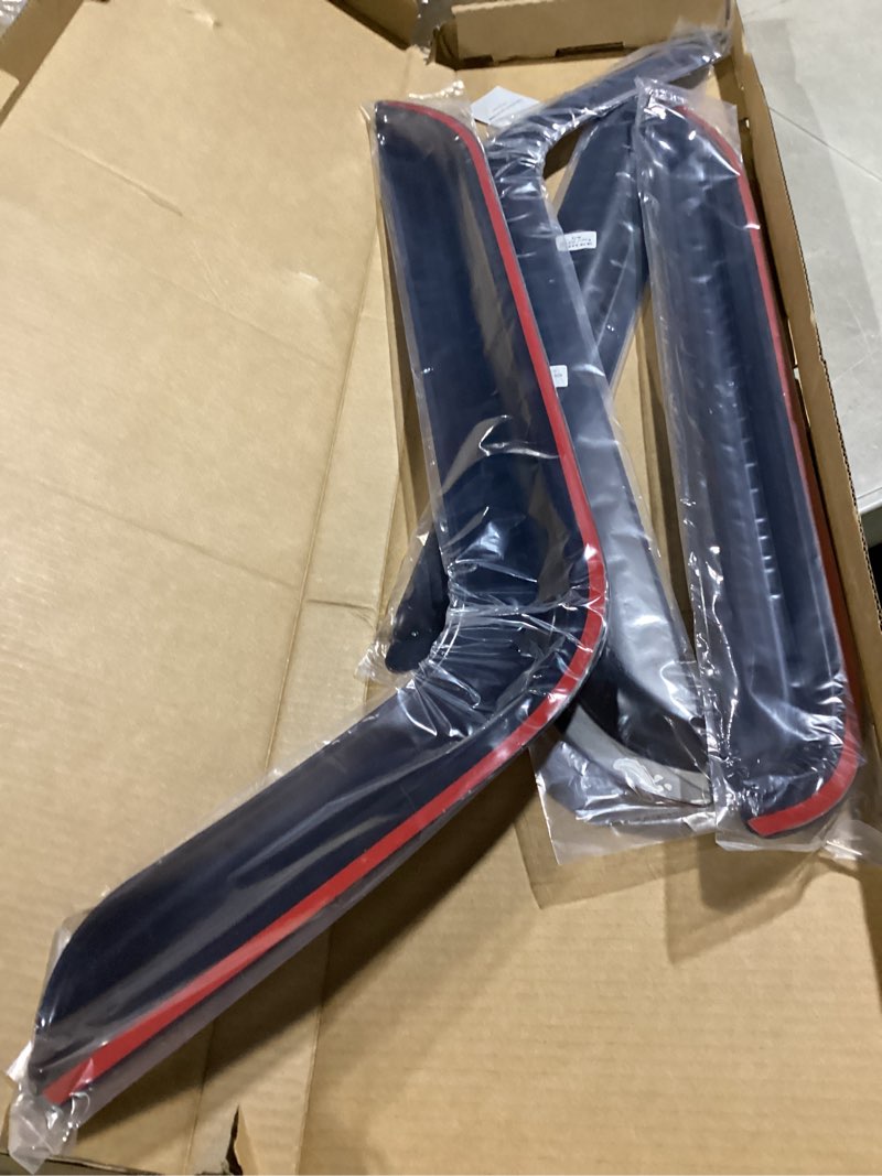 Condition photo showing Good Condition for YLSCOO Window Visors Rain Guards fits 2018-2025 Wrangler JL Unlimited 4-Door, Out-Channel Window Wind Deflectors Vent Shades Accessories for 2020-2025 Gladiator 4-Door, Dark Smoke 4 Pcs 2018-2024 Wrangler JL Unlimited 4-Door