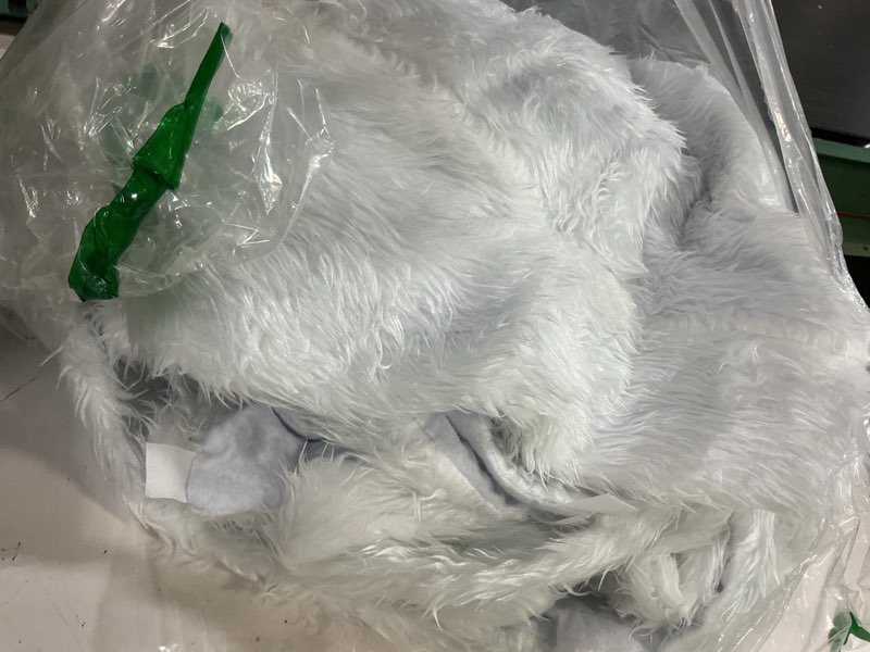 Condition photo showing Good Condition for 94 inch christmas tree skirt faux fur snow white luxury plush large size fluffy home holiday decor xmas gift