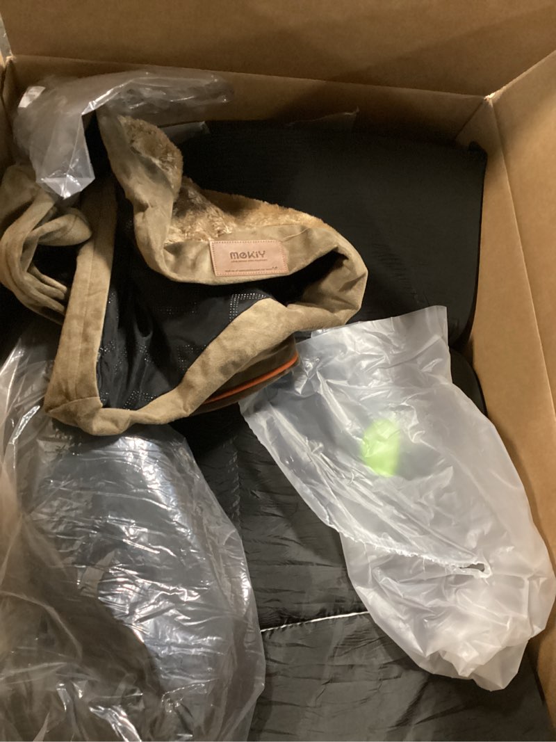 Condition photo showing As Is for Large Orthopedic Dog Bed with Sides Big Dog Beds with Removable Washable Cover Non-Slip Waterproof Pet Bed for Medium Large Dogs - Brown L L-35"Lx35"W x 7.5"Th Brown