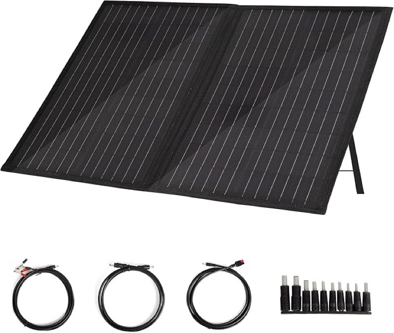 BXST 60W/18V Portable Solar Folding Battery Panel Foldable Portable Outdoor Power Charging Bag with 