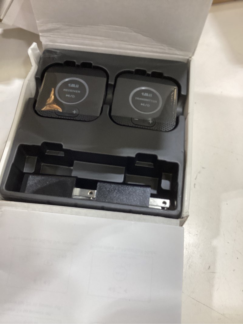 Condition photo showing Good Condition for 1mii 2.4ghz wireless audio transmitter receiver set (1 tx+1 rx) for tv, 262ft/80m long range 25ms low latency with aux rca in/out, wireless audio adapter for tv pc powered speaker amplifier soundbar b06set (1tx +1rx)