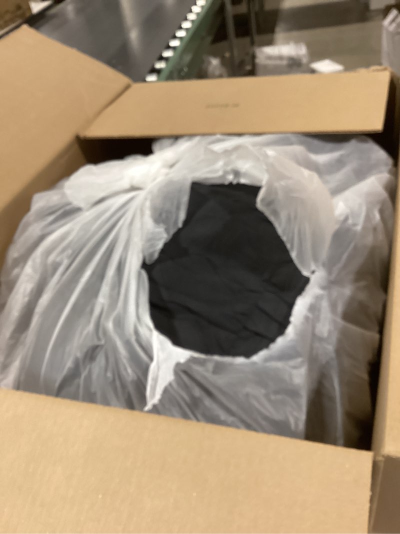 Bonlino King Size Comforter Set - Ruched Black Comforter King Bed Set Boho Shabby Chic Bedding - Fluffy 3 Piece Ruffle Comforter Set with Pillow - Soft and Luxury Black King