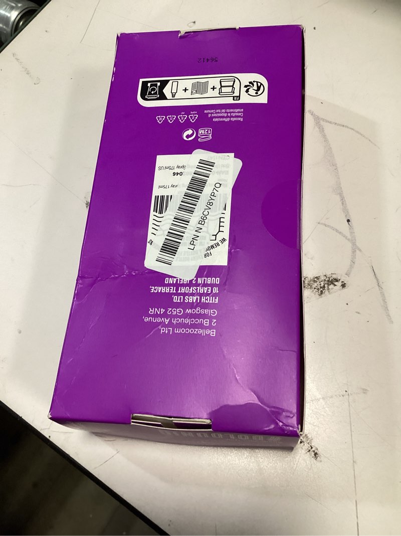 Condition photo showing New/Like New for blonde toner spray. purple leave in toning hair treatment to remove brassy surface tones in blonde, platinum & gray/silver hair. paraben & sulfate free-peta approved cruelty-free.