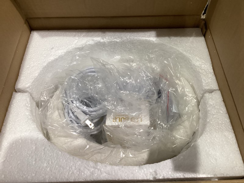 Condition photo showing New/Like New for Plug in Hanging Lamp with Three-Color Dimming E26 Bulb (14.7 ft Cord Length) Hanging Light with Plug in Cord for Dining Room Living Room Bedroom Modern Pendant Light(30 cm / 11.8 in)