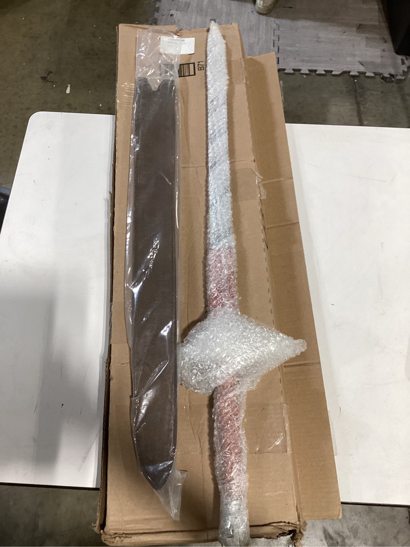 Condition photo showing As Is for armory replicas™ - william wallace medieval swords collection - deluxe claymore variations with sheath - stainless steel blade, leather-covered handle - inspired by braveheart