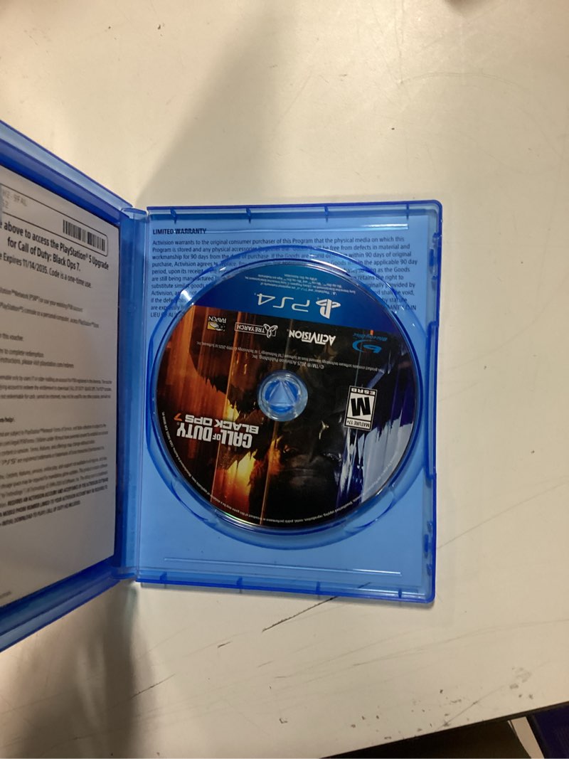 Condition photo showing As Is for call of duty: black ops 7 - cross-gen bundle - playstation 4