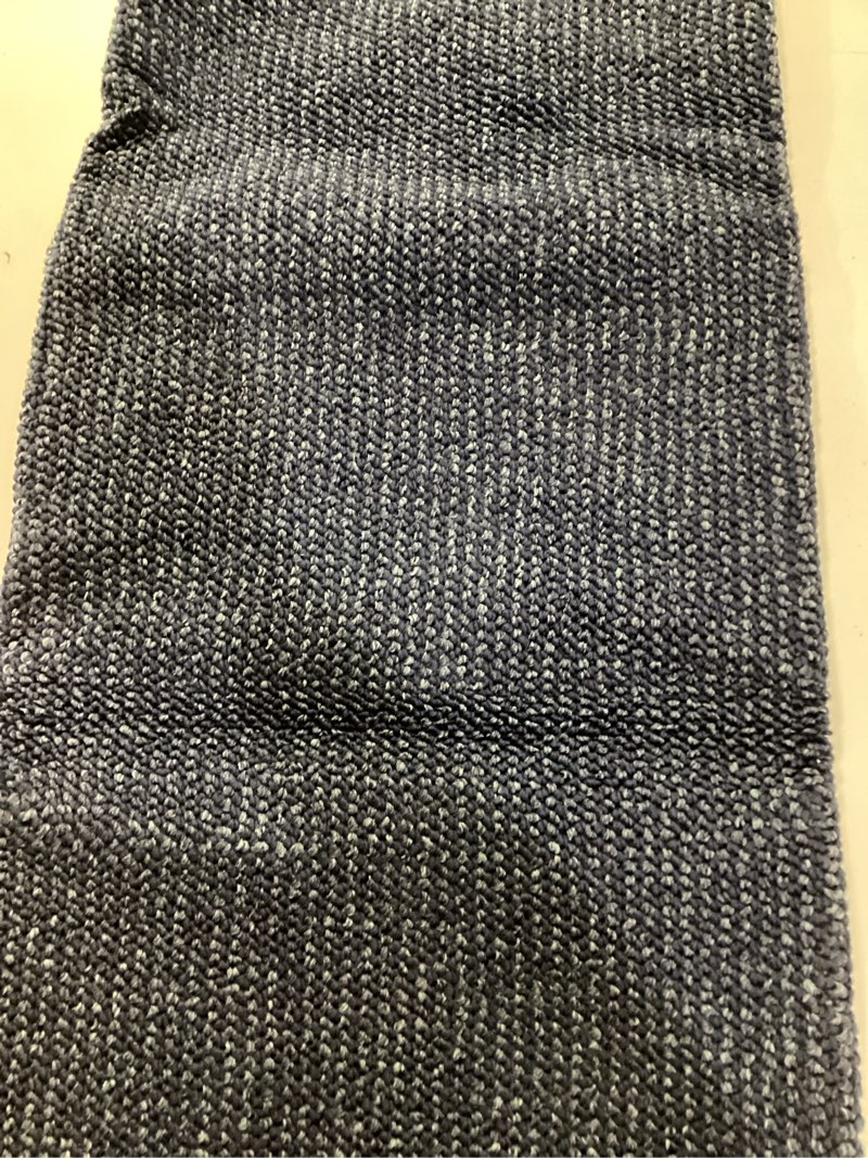 Condition photo showing Good Condition for beqhause dirt trapper door mat 32" x 48" half circle non-slip washable doormats entrance rugs absorbent welcome low profile floor mats for front back door and entryway, blue blue 2'8" x 4' (semicircular)