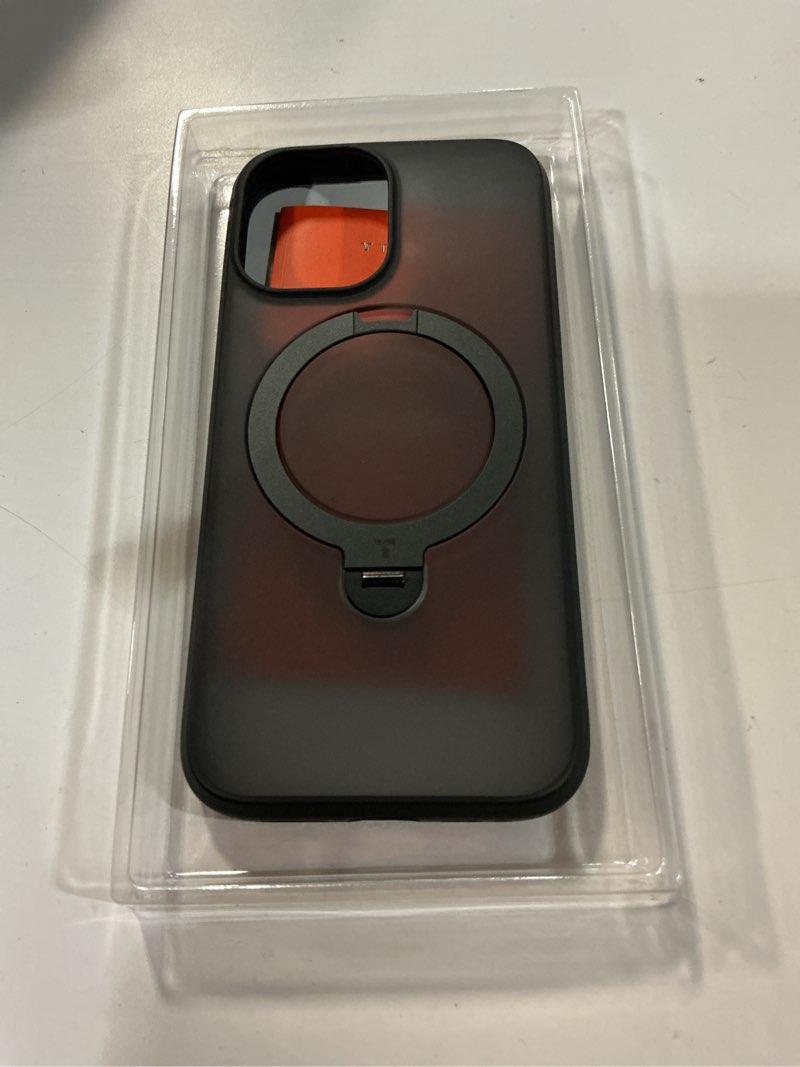 Condition photo showing Good Condition for torras q3 360 spin for iphone 17 case with camera control button, fit for magsafe, military grade protective kickstand case for 17 phone case with stand, black for iphone 17 black