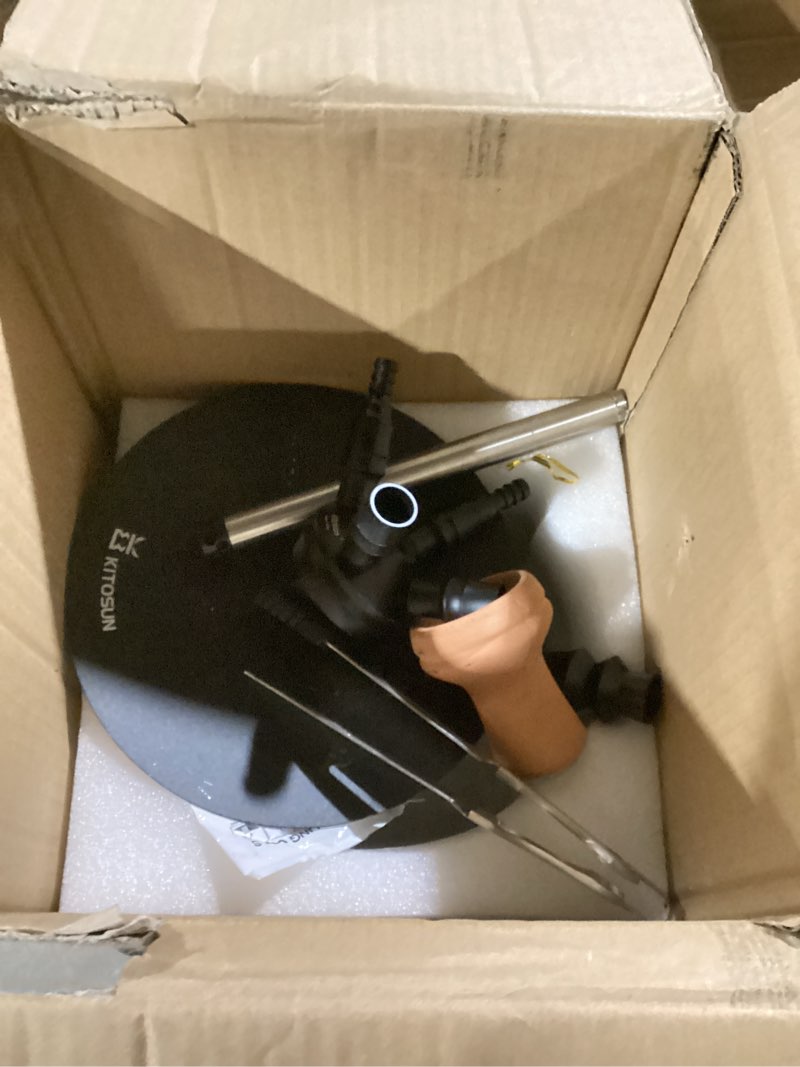 Condition photo showing As Is for glass hookah set with everything luxury 4 hose hookah set silicone hookah hose hookah bowl screen heat management system durable coal tongs adjustable middle stem with diffuser quick setup big cloud