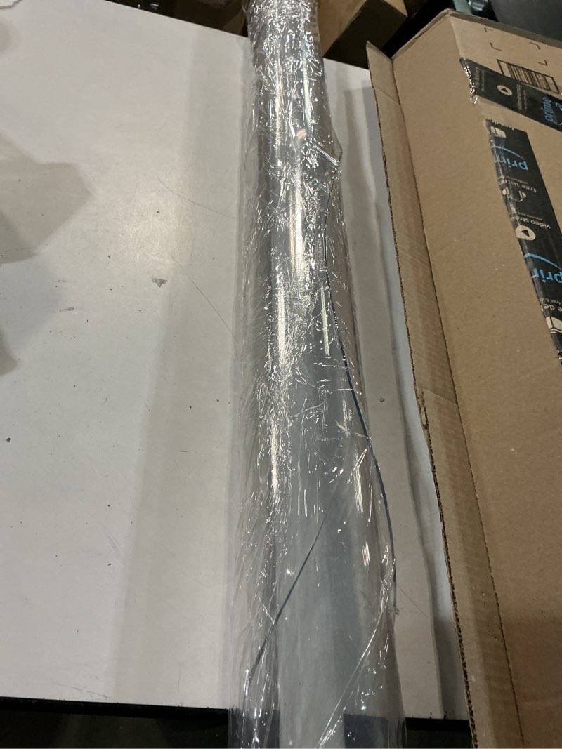 Condition photo showing Good Condition for ostepdecor clear round table protector, 39 inch thick, pvc tablecloth, heat resistant, ideal for dining room, coffee table, desk 39" (round) round clear