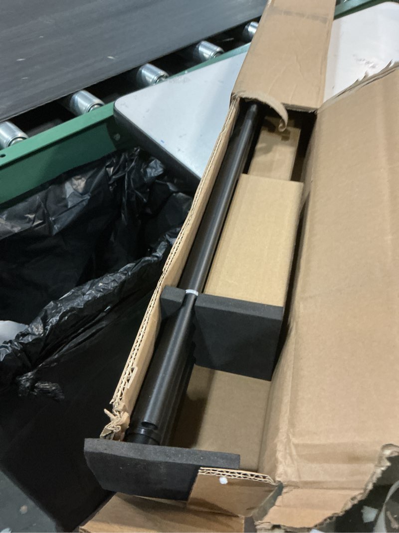 Condition photo showing Good Condition for Double Curtain Rods 72-144 Inches with Round Finials, 1 Inch Heavy Duty Drapery Rod with Unique Aluminum Alloy Brackets for Windows, Sliding Door, Patio, Bedroom, Living Room Decoration, Matte Black Matte Black 72"-144"