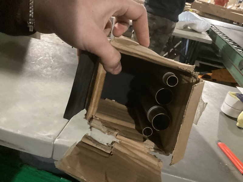 Condition photo showing As Is for Double Curtain Rods 72 to 144 Inches(6-12Feet) with Solid Aluminum Alloy Brackets, 1” Front and 5/8” Back Telescoping Drapery Rod for Windows, Heavy Duty Decorative Curtain Rods, Warm Gold Warm Gold 72"-144"