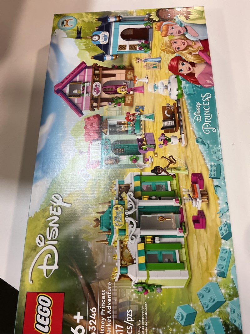 Condition photo showing New/Like New for LEGO Disney Princess Market Adventure Building Toy Set - Pretend Play Disney Toy Figures & Playsets for Girls & Boys, Ages 6+ - Disney Gifts for Kids, Birthdays, Events - 43246