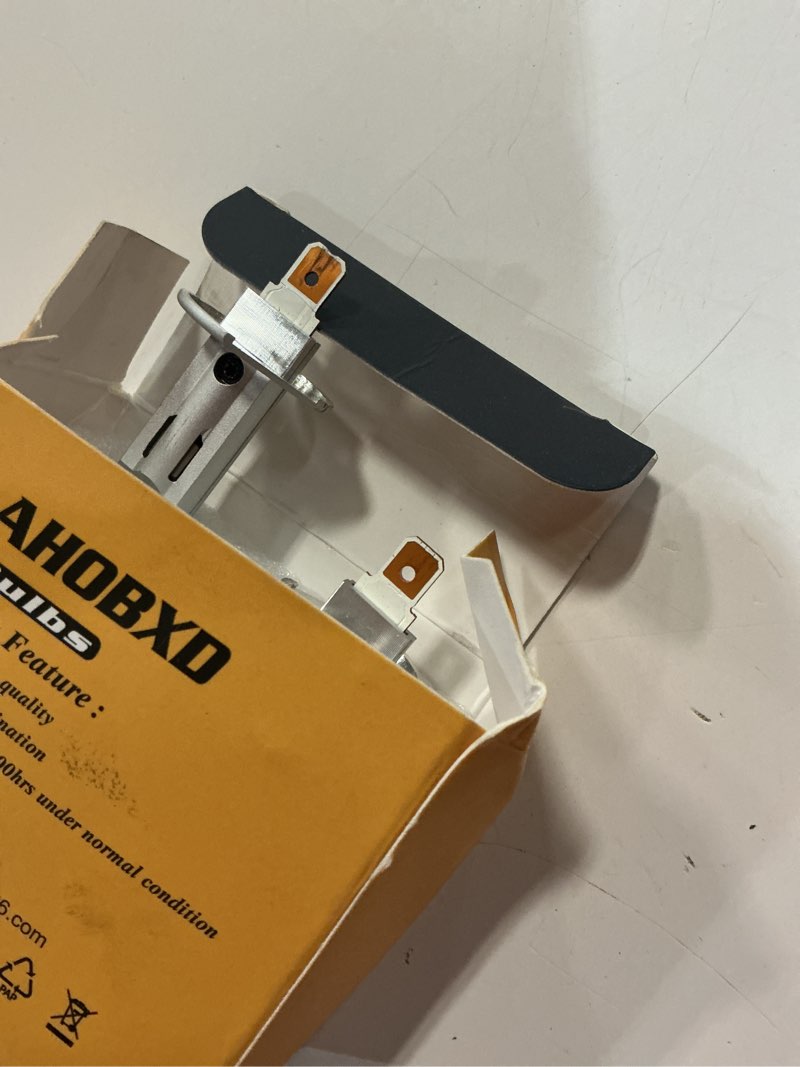 Condition photo showing Good Condition for ahobxd h1 light bulbs,6500k white super bright upgraded 600% 30000lm brightness real 1:1 halogen size 80000hours lifespan h1/h1ll flicker free and canbus free ip68 waterproof pack of 2