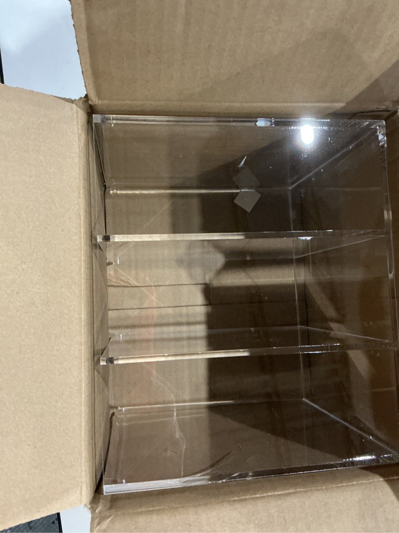 Condition photo showing Good Condition for acrylic desk organizer book organizer, magazine file holder, vertical file organizer stand file folder holder, mail organizer countertop mail sorter file sorter, clear book ends book holder