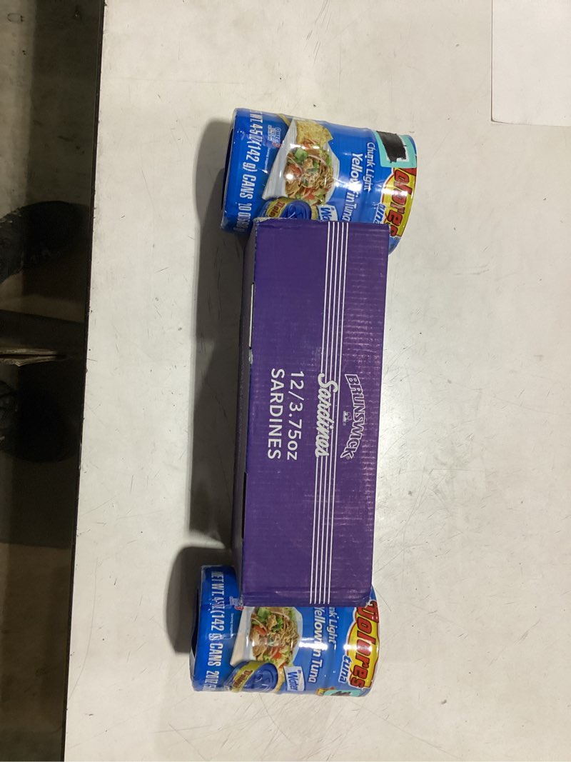 Condition photo showing New/Like New for assorted canned fish