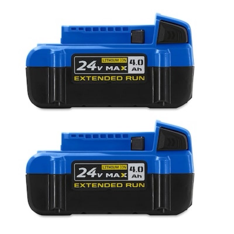 kobalt 24 -volt 2 -pack battery ( 4 ah 4 ah lithium-ion