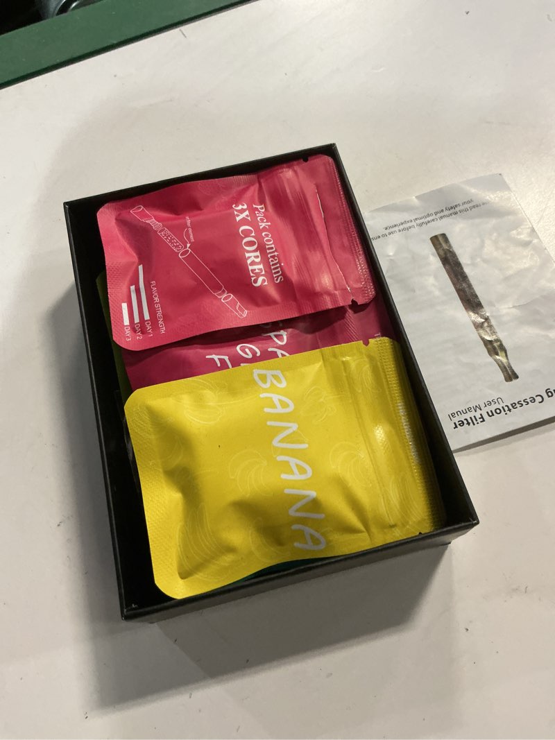 Condition photo showing Good Condition for Smoking Cessation Treatments - Quit Bad Habit Air Device 18pcs Natural Flavor Refills Air Stick, Upg