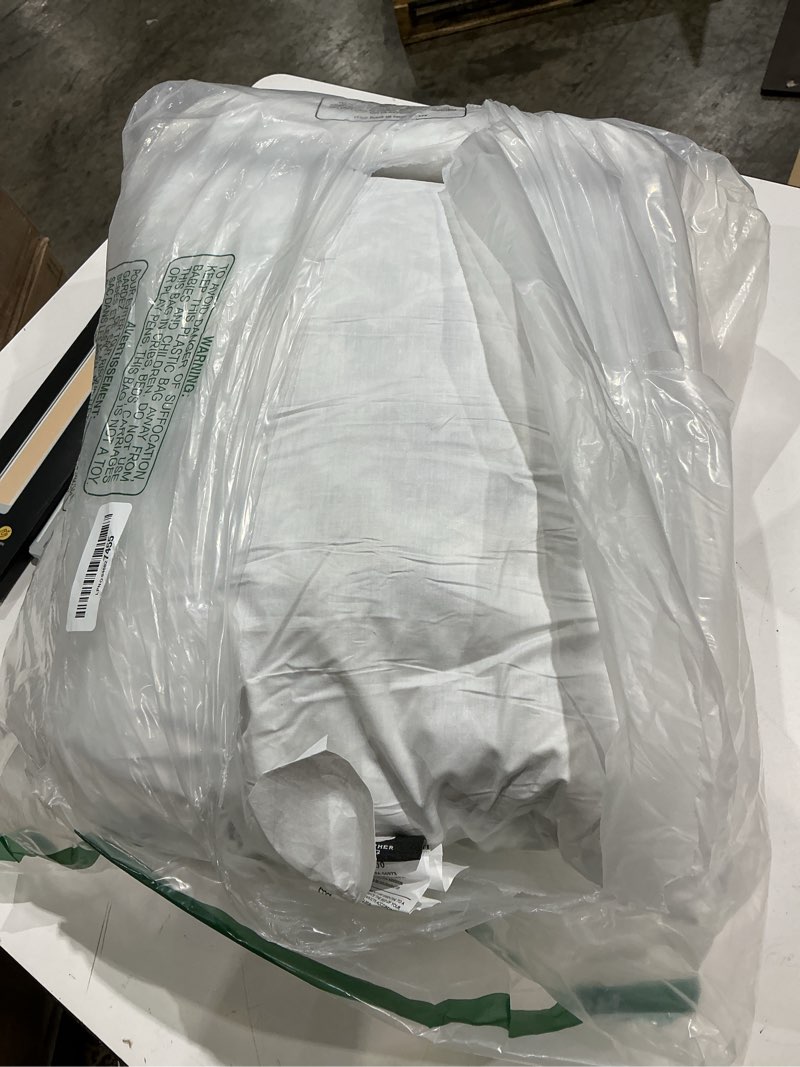 Condition photo showing Good Condition for topgreen feathers down pillow inserts 14x24, set of 2, 100% organic cotton shell, soft decorative lumbar pillow insert for living room sofa, couch, or bed (white) white(pack of 2) 14x24 inch (pack of 2)