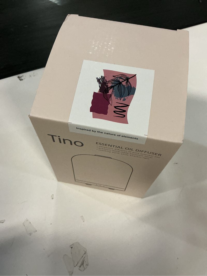 Condition photo showing Good Condition for Essential Oil Diffuser with Handmade Ceramic Cover, 110ML Aromatherapy Diffuser for Large Room, Quiet Ultrasonic Aroma Diffuser with Auto-Off, Timer, Night Light for Home, Yoga & Office Plants - Ceramic