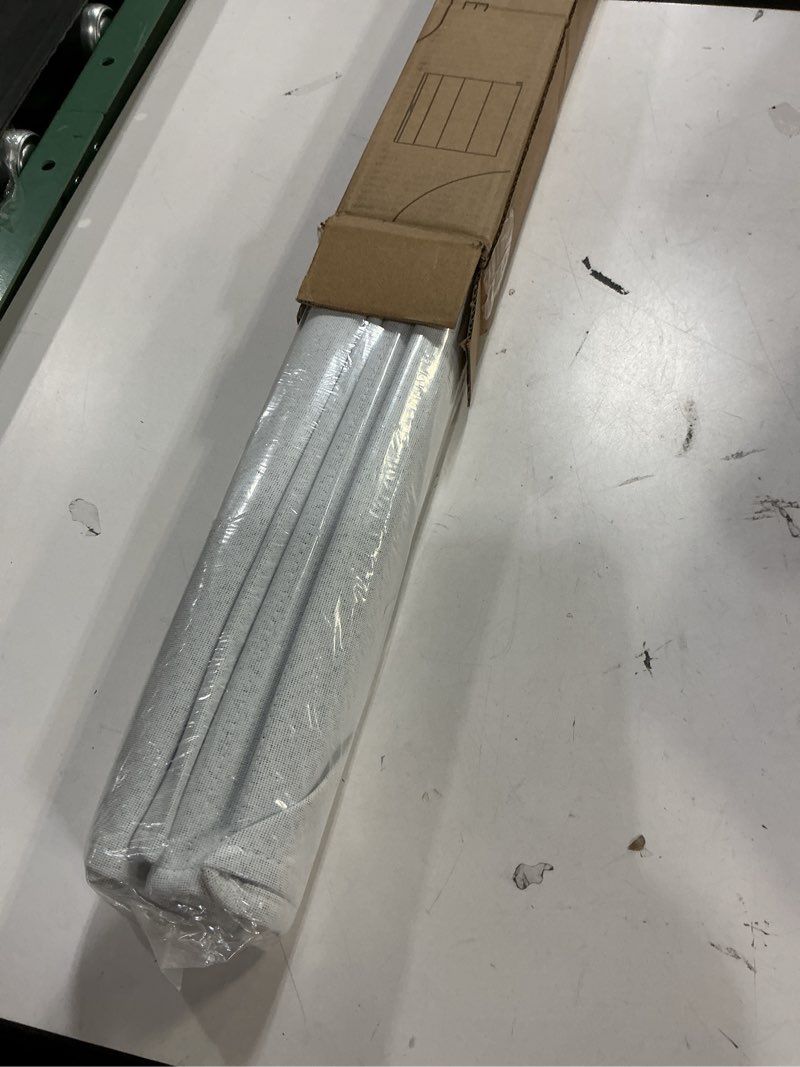 Condition photo showing Good Condition for allesin zen no drill cordless roman shades 27" x 64" grayish white, 100% blackout linen fabric window blinds, thermal insulated room darkening for bedroom, safe for kids & pets grayish white 27"w x 64"h