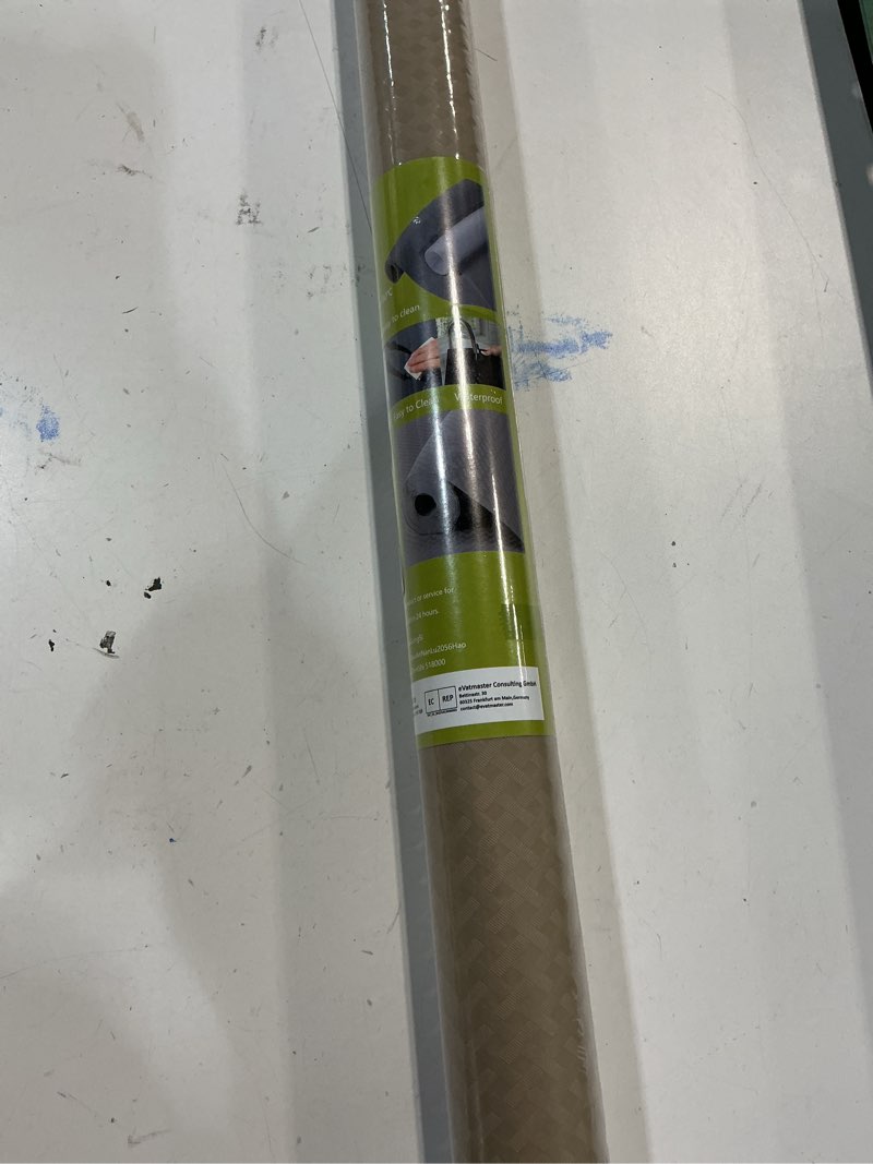 Condition photo showing New/Like New for Beige Shelf Liners for Kitchen Cabinets Refrigerator Liners Waterproof & Oil-Proof Kitchen Cupboard Liner Drawer Mats EVA Material Non Adhesive Fridge Liner for Shelves 23.6 x 78.7 Inches 23.6"W x 78.7"L Diagonal Pattern New Beige