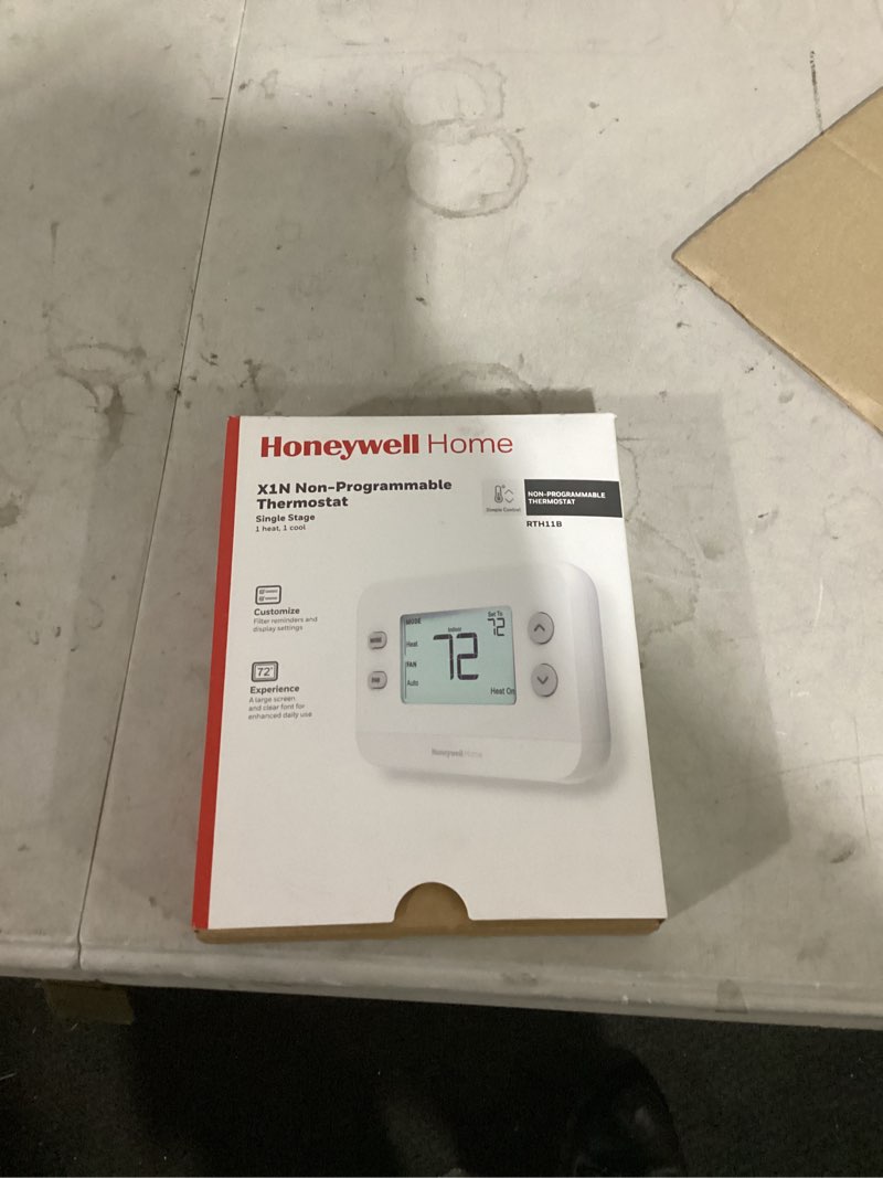 Condition photo showing Good Condition for honeywell home x1n 24-volt electronic non-programmable thermostat single-stage heating