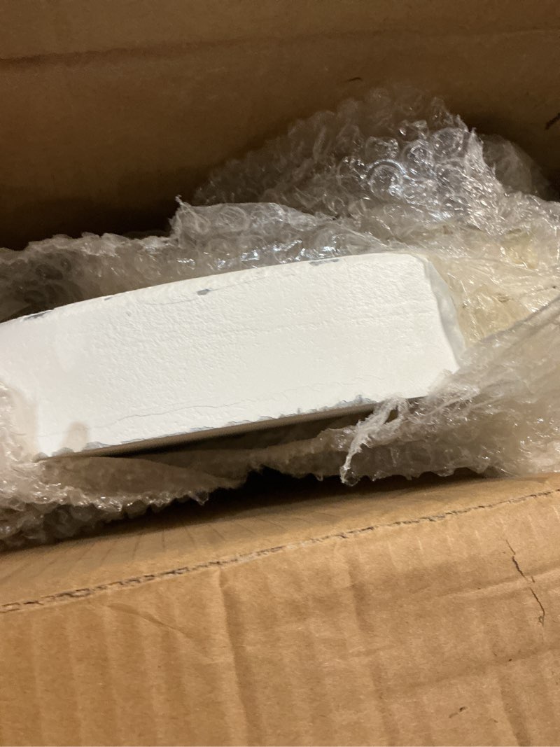 Condition photo showing Good Condition for SOFE Distressed White 3 Tiered Tray Stand, Rustic Wood Three Tiered Tray for Spring Easter Decor, Round Farmhouse Tier Tray for Coffee Bar, Kitchen Counter, Dining Room, Home Tabletop Centerpiece White (3-tier)