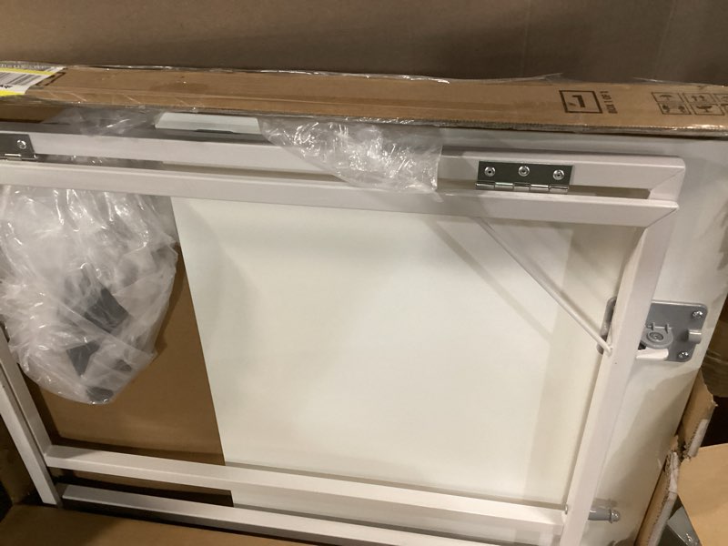 Condition photo showing Good Condition for Folding Desk 40 Inch - Small Foldable Desk for Small Space Minimalist, Space Saving Collapsible Compact Desk Portable Table for Craft, Writing, Study and Work (No Assembly Required) White 40 x 20 Inch