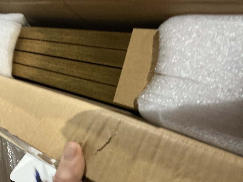 Condition photo showing New/Like New for Yaetm 16x20 Gold Picture Frame Matted to 11x14 Set of 4, 1.4" Wide Molding & Rustic Golden 16x20 Frame for Wall Gallery, Home and Office, Wall Mount, 4 Pack 16x20, 4 pack Gold