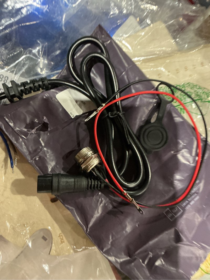 Condition photo showing As Is for ototec 3-pin 2 wires electric scooter battery charger port female plug 12v 24v 36v compatible with razor e100 e125 e500s pr200
