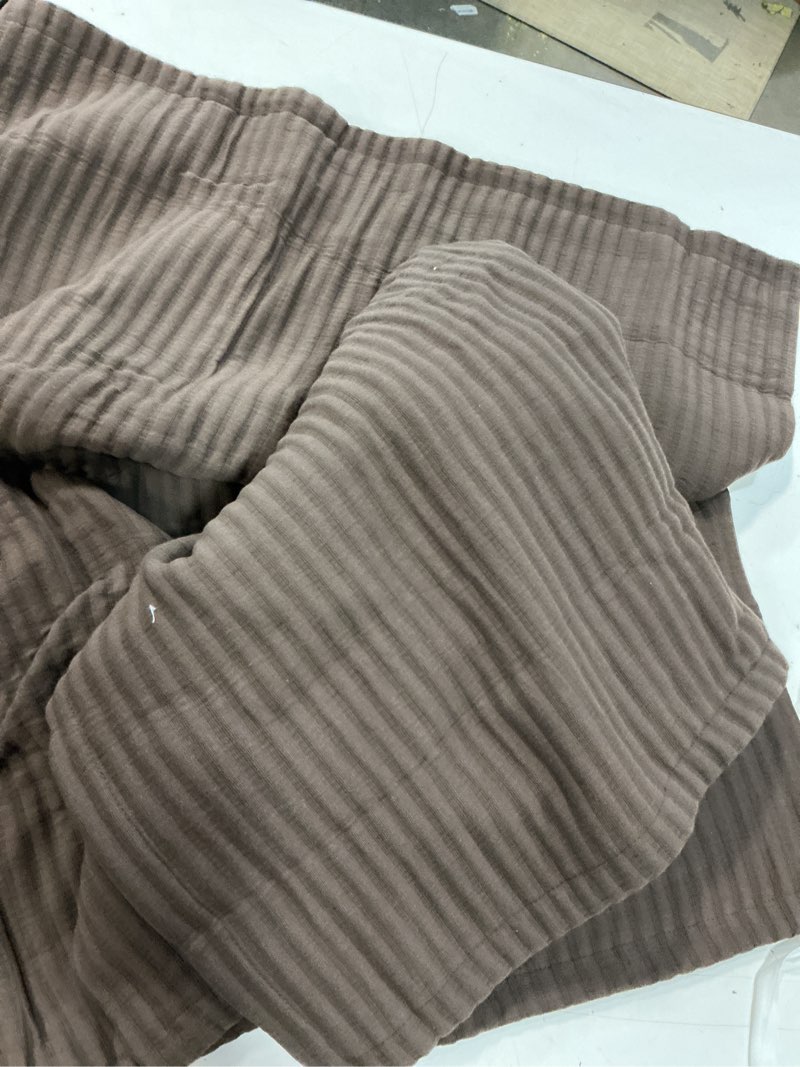 Condition photo showing Good Condition for organic cotton matelasse euro sham, euro, espresso 2 pack 28x28”