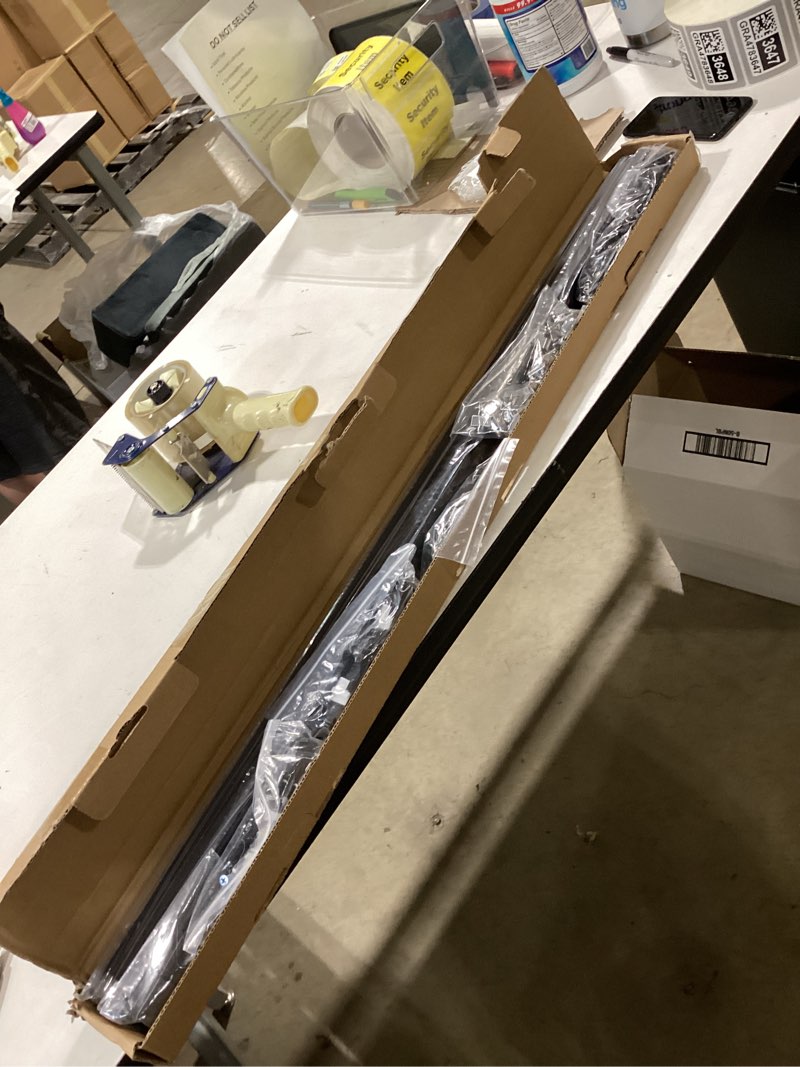 Condition photo showing Good Condition for ceiling curtain track, heavy duty curtain tracks system for room divider, wall mount sliding curtain rail with clip and hooks set for living room, bedroom, shower, outdoor, black, 3ft-6ft