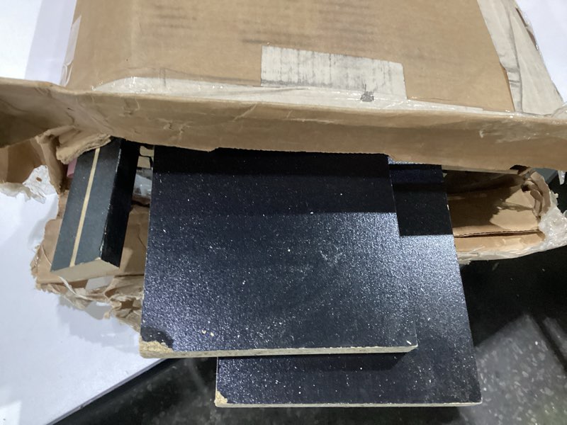 Condition photo showing As Is for Prepac Narrow Cabinet Media Storage, Slim Barrister Tower, Black Black 19.25" Wide