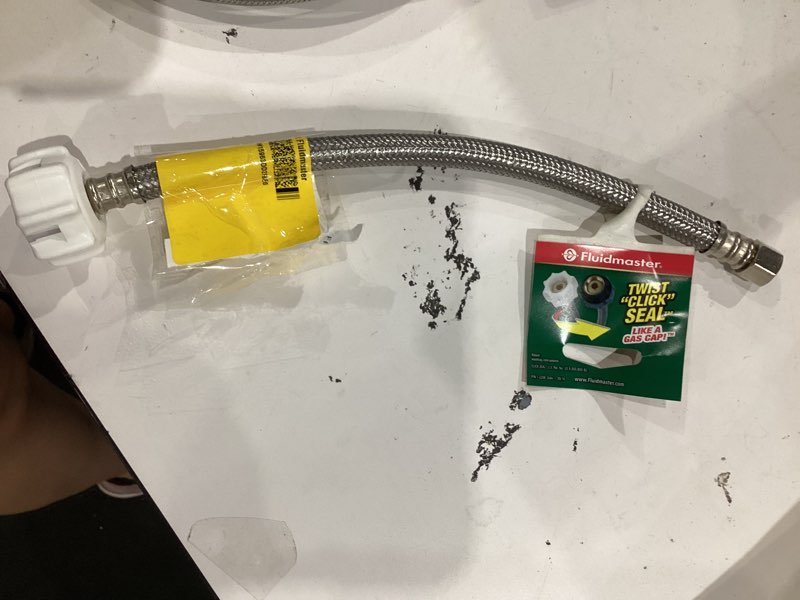 Condition photo showing Good Condition for fluidmaster 3/8-in compression x 7/8-in ballcock thread x 12.0-in braided stainless steel flexible