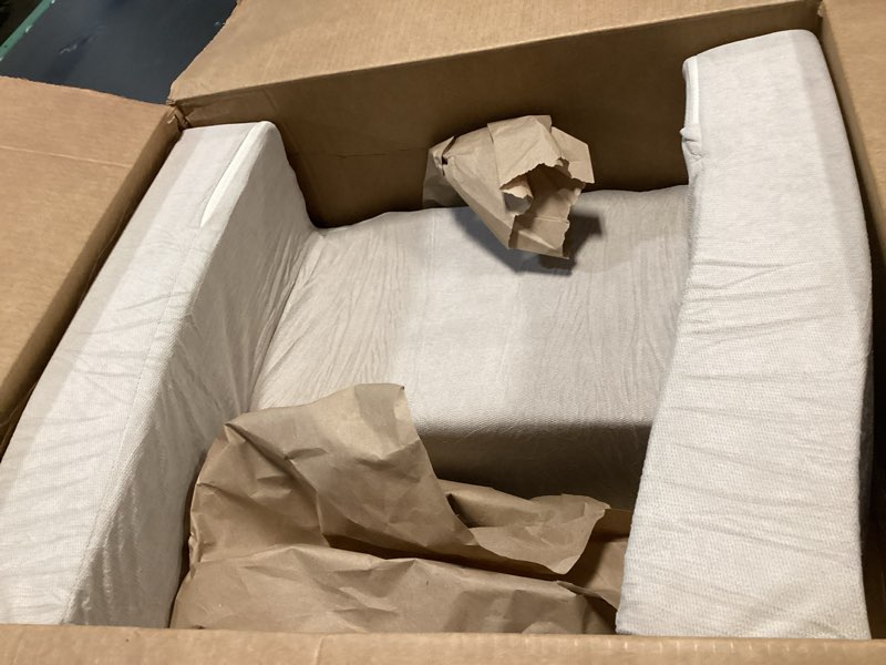 Condition photo showing Good Condition for ENITYA 19" Back Pillow for Bed Sitting up, Big Pockets and Washable Removable Cover, Reading Chair for Watching TV/Reading/Gaming/Resting in Bed, Couch or Floor, Medium(Ivory) Ivory Medium(5'1"-5'10")