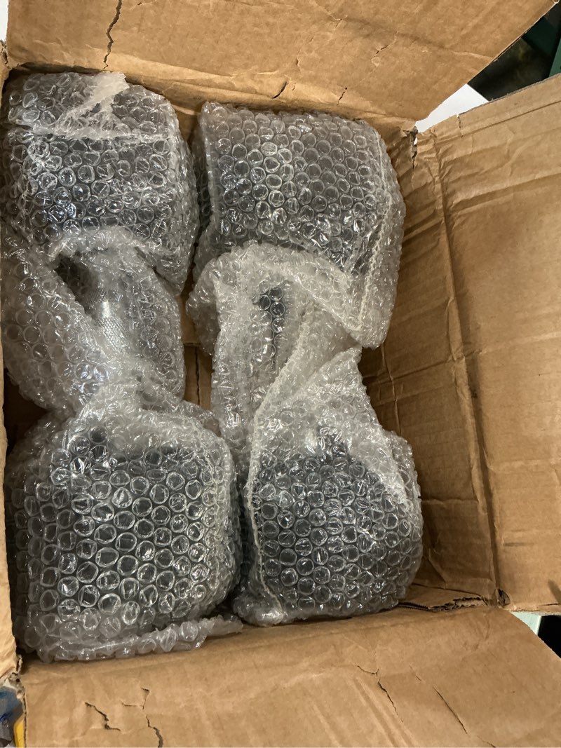 Condition photo showing Good Condition for hex dumbbells rubber coated cast iron hex black dumbbell free weights for exercises 17.5 pounds / pair