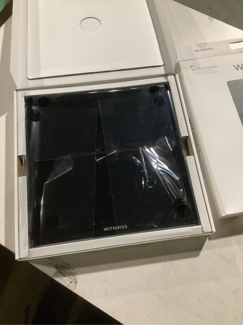 Condition photo showing Good Condition for WITHINGS Body Smart - Accurate Scale for Body Weight and Fat Percentage, Body Composition Wi-Fi and Bluetooth Weight Scale, Baby Weight Scale, Smart Scale Apple Health Compatible, Bathroom Scale