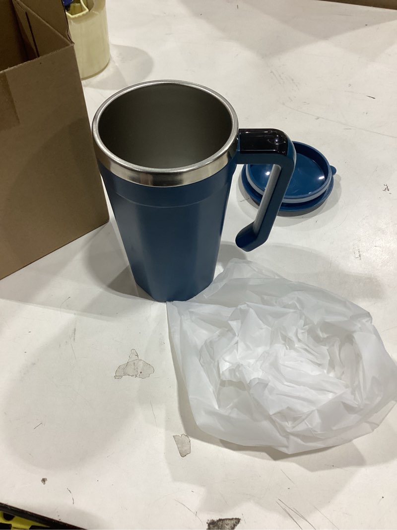 Condition photo showing Good Condition for Self Stirring Coffee Mug with Temperature Display, 18 oz Automatic Magnetic Mixing Cup, Rechargeable Travel Mug for Coffee, Milk, Cocoa - (Deep Blue)